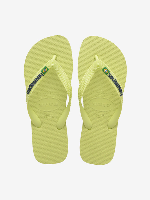 KLAPKI HAVAIANAS HAV BRASIL LOGO MATCHA GREEN