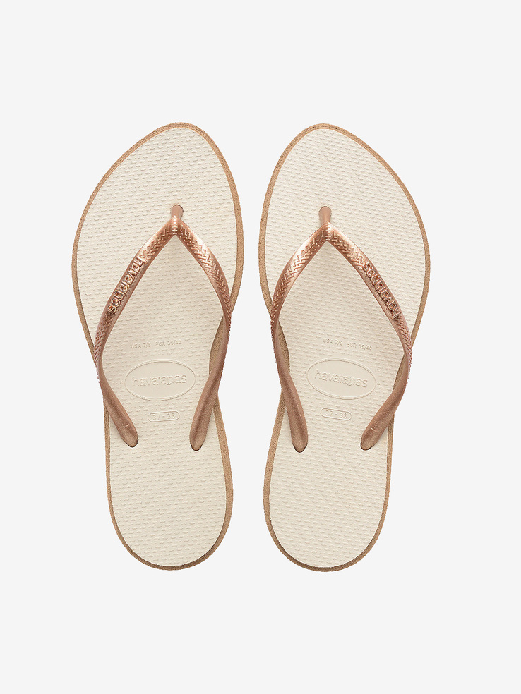 KLAPKI HAVAIANAS HAV SLIM POINT ROSE GOLD/BEIGE