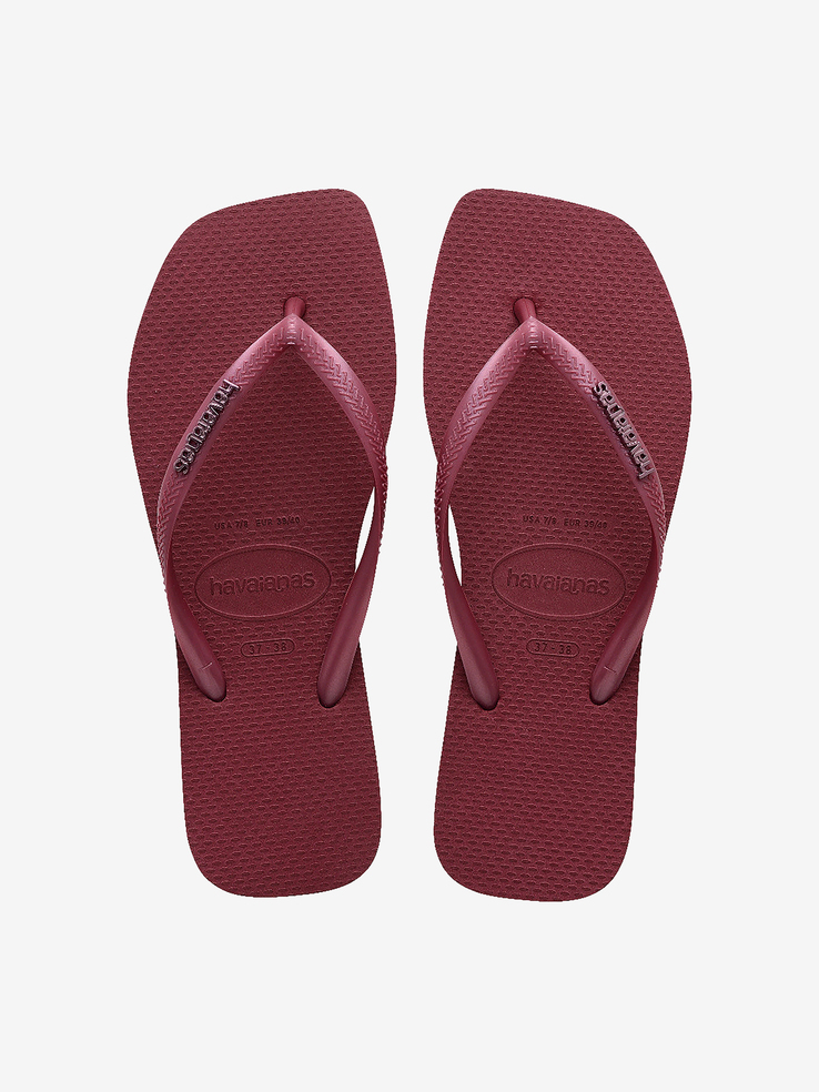 KLAPKI HAVAIANAS HAV SQUARE LOGO AMARANTH