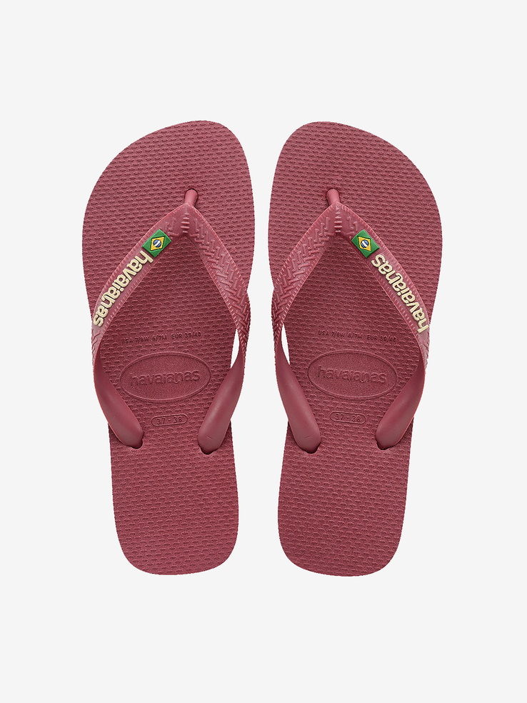 KLAPKI HAVAIANAS HAV BRASIL LOGO AMARANTH