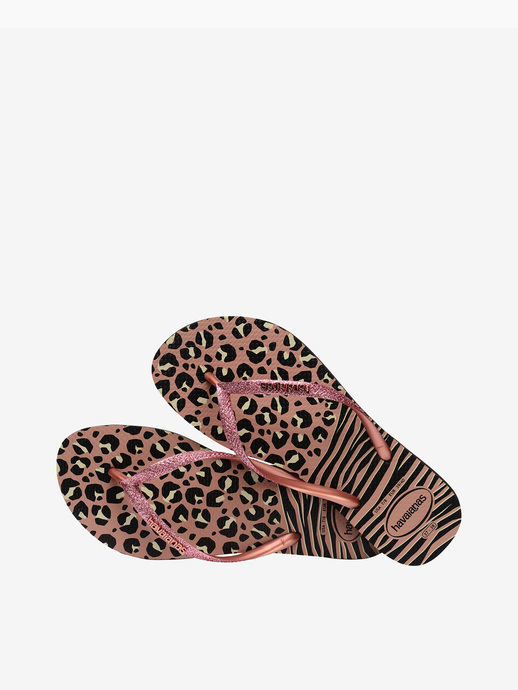 KLAPKI HAVAIANAS HAV SLIM ANIMALS MIX BLACK/GOLD