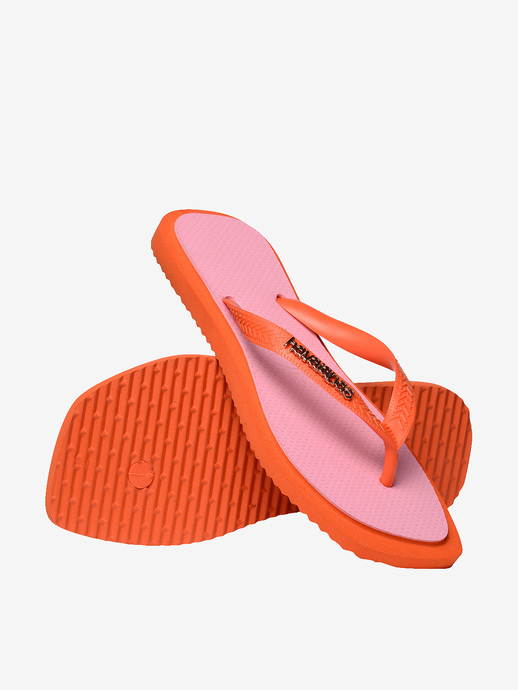 KLAPKI HAVAIANAS HAV TOP SQUARE FUSION ORANGE