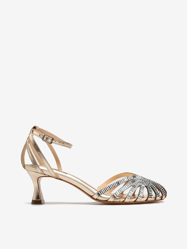 SANDAŁY HEGO'S Milano 2030-D CRISTAL OURO LIGHT