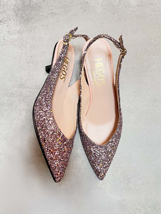 SZPILKI HEGO'S Milano 1913 GLITTER 079 LILLA