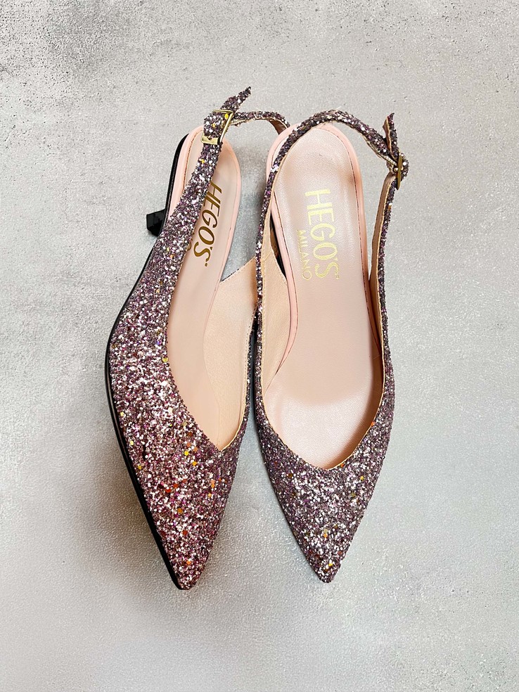 SZPILKI HEGO'S Milano 1913 GLITTER 079 LILLA