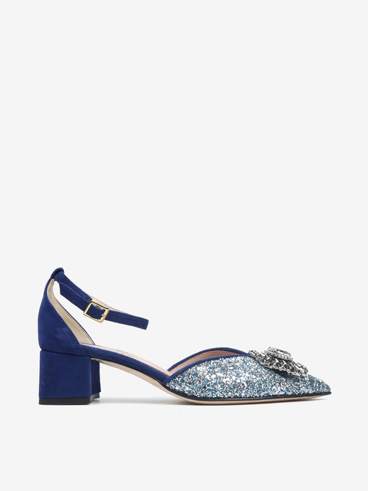 CZÓŁENKA HEGO'S Milano 1750 GLITTER 083 CELESTE