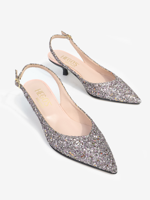 SZPILKI HEGO'S Milano 1913 GLITTER 079 LILLA