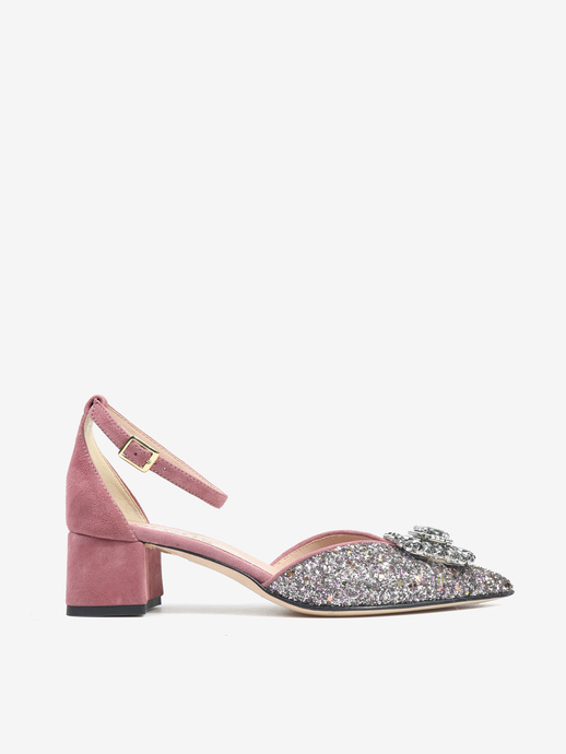CZÓŁENKA HEGO'S Milano 1750 GLITTER 079 VIOLA