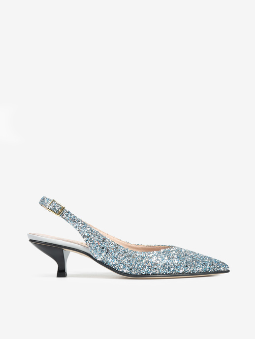 SZPILKI HEGO'S Milano 1913 GLITTER 083 CELESTE