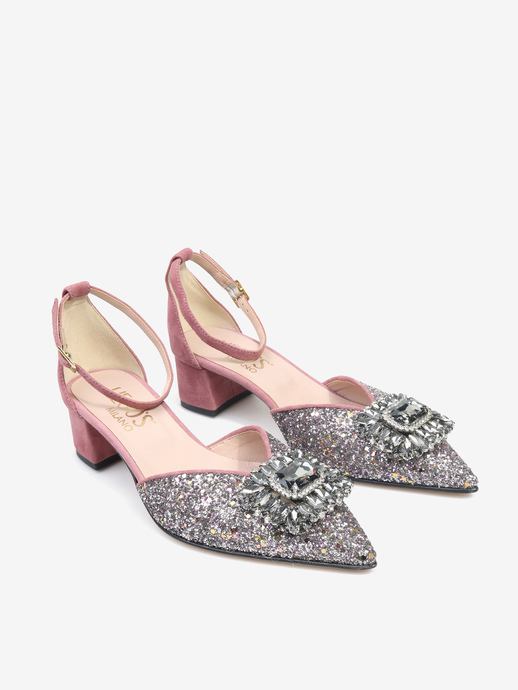 CZÓŁENKA HEGO'S Milano 1750 GLITTER 079 VIOLA