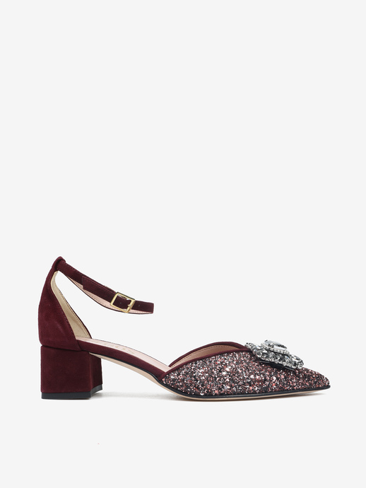 CZÓŁENKA HEGO'S Milano 1750 GLITTER 146 BORDEAUX