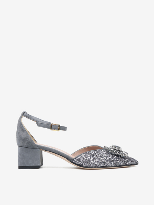 CZÓŁENKA HEGO'S Milano 1750 GLITTER 096 GRIGIO