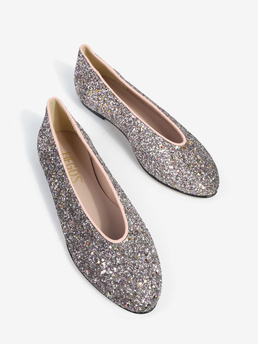 BALERINY HEGO'S Milano 1868 GLITTER LILLA