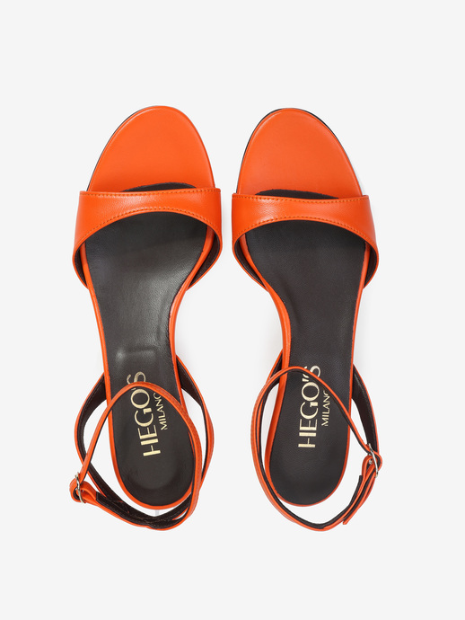 SANDAŁY HEGO'S Milano 2479 NAPPA ARANCIO