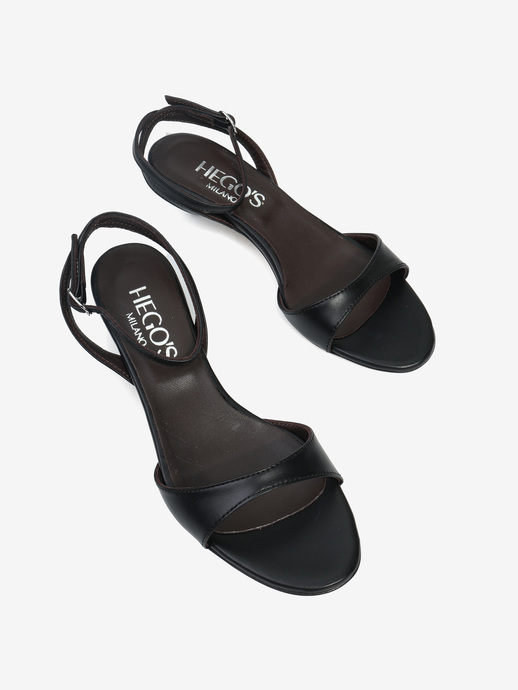 SANDAŁY HEGO'S Milano 2479 NAPPA NERO
