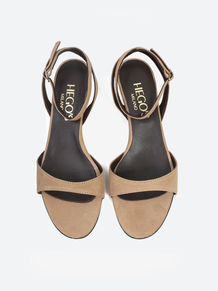 SANDAŁY HEGO'S Milano 2479 CAMOSCIO 2900 BEIGE