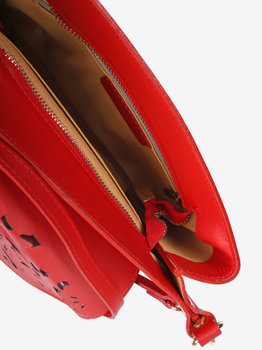 TOREBKA DAMSKA HEGO'S Milano 6116 VITELLO ROSSO