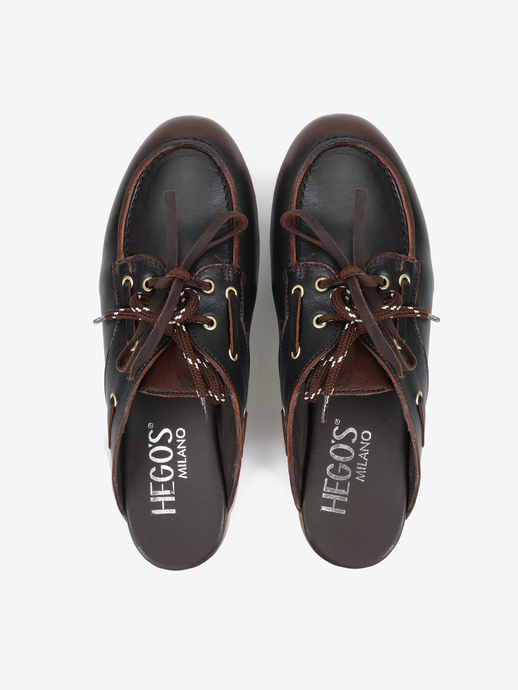 MOKASYNY HEGO'S Milano 91 ASPORT LEGNO
