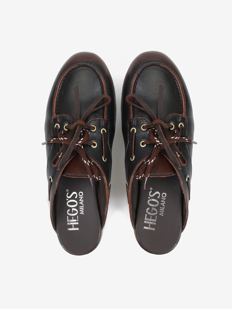 MOKASYNY HEGO'S Milano 91 ASPORT LEGNO