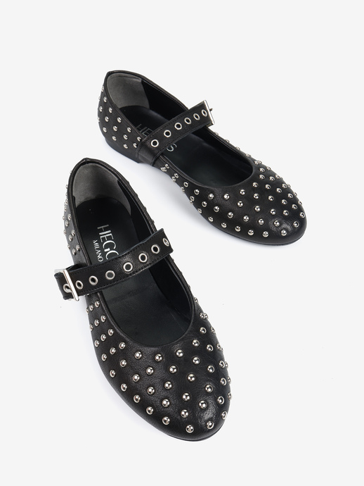 BALERINY HEGO'S Milano NB06 LAVATO NERO