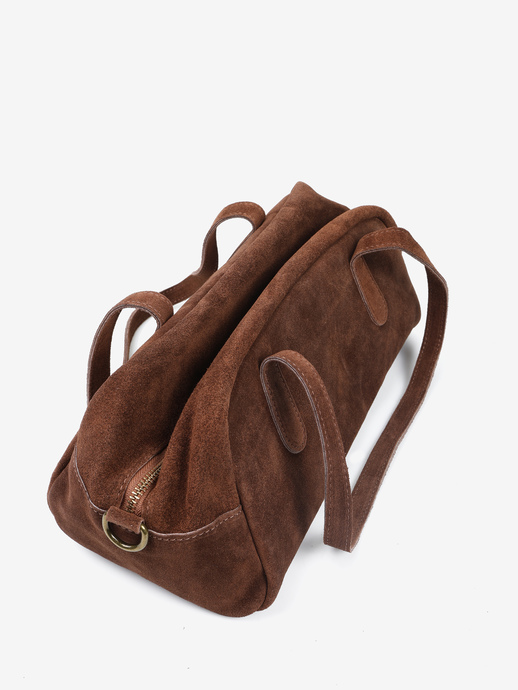 TOREBKA DAMSKA HEGO'S Milano 12192 CAMOSCIO MARRONE