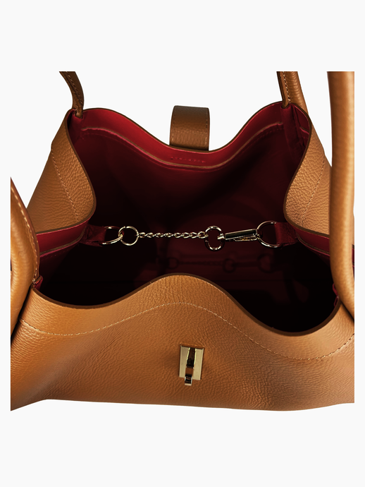 TOREBKA DAMSKA HEGO'S Milano 31136 MARTELLATO CUOIO