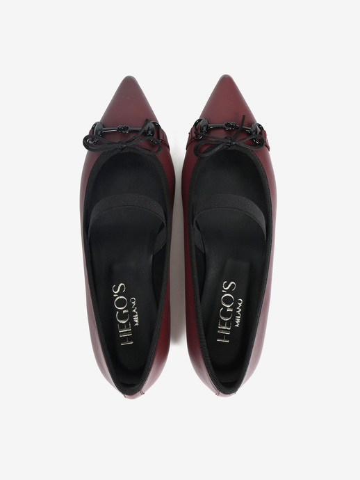 BALERINY HEGO'S Milano 2025 NAPPA BORDEAUX