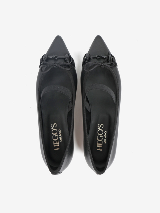 BALERINY HEGO'S Milano 2025 NAPPA NERO