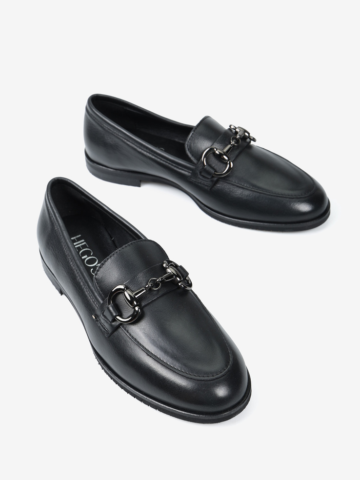 MOKASYNY HEGO'S Milano ALBA/M2 NAPPA NERO
