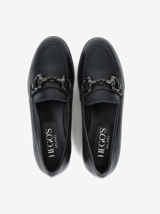 MOKASYNY HEGO'S Milano ALBA/M2 NAPPA NERO