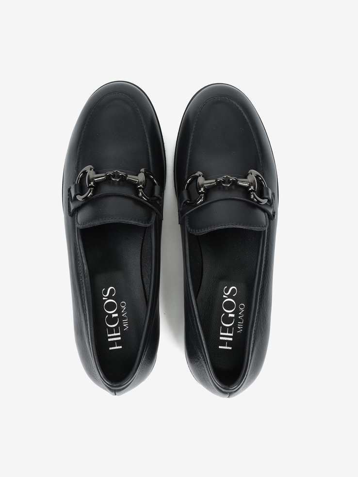 MOKASYNY HEGO'S Milano ALBA/M2 NAPPA NERO