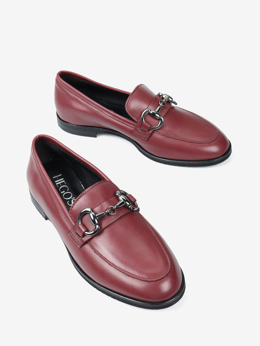 MOKASYNY HEGO'S Milano ALBA/M2 NAPPA BORDO