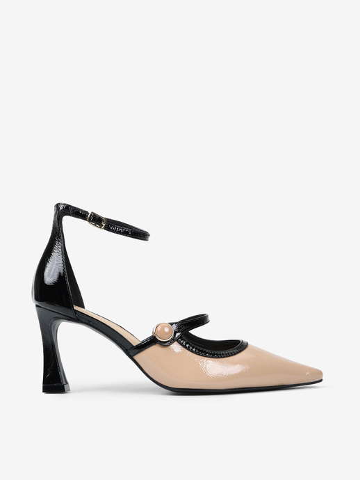 SZPILKI HEGO'S Milano 2640-B1 GLOSSY SKIN/PRETO