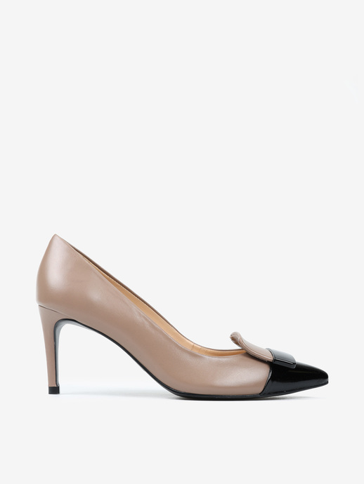 SZPILKI HEGO'S Milano 2686-A2 VERNIZ PRETO/GRIGIO