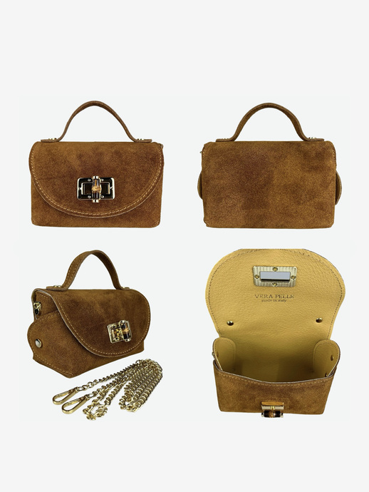 TOREBKA DAMSKA HEGO'S Milano 1558C CROSTA LEOPARDO MINI