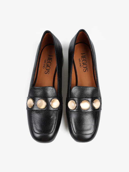 MOKASYNY HEGO'S Milano 25523-610A SARATOGA NEGRO