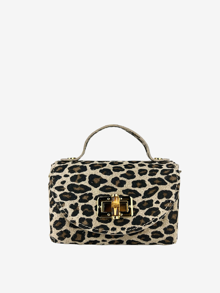 TOREBKA DAMSKA HEGO'S Milano 1558C CROSTA LEOPARDO MINI