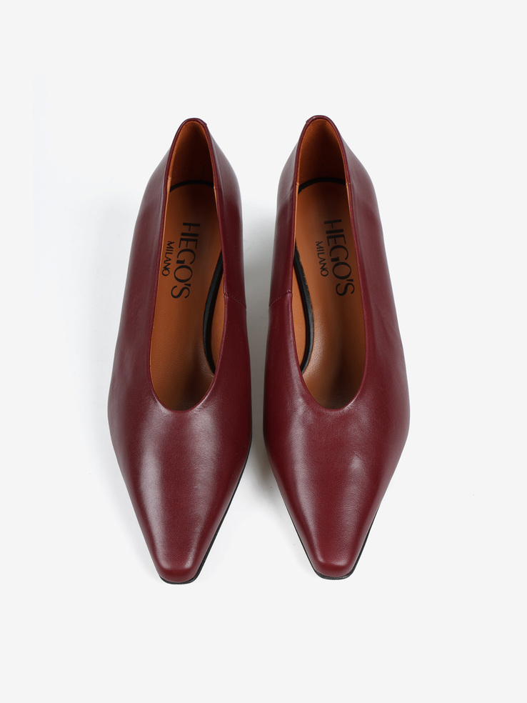 SZPILKI HEGO'S Milano 25546-416D NAPA VOLGA BURDEOS