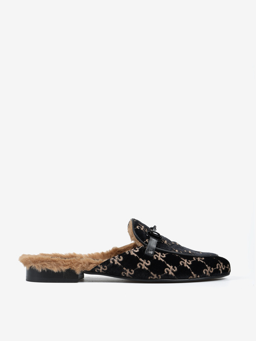 KLAPKI HEGO'S Milano 2013 VELLUTO H NERO/BEIGE