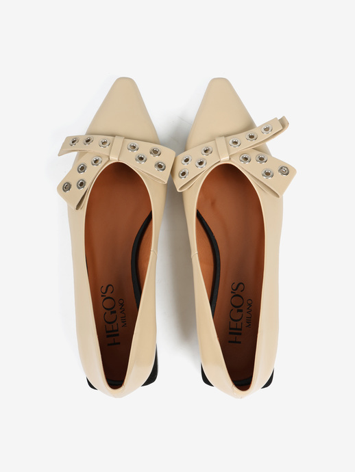 BALERINY HEGO'S Milano 25512-530B EGIDIO CHAMPAGNE