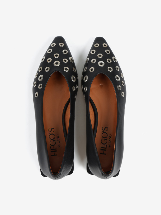 BALERINY HEGO'S Milano 25509-530B SAVANE NEGRO