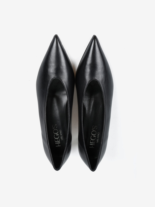 SZPILKI HEGO'S Milano R588 NAPPA NERO