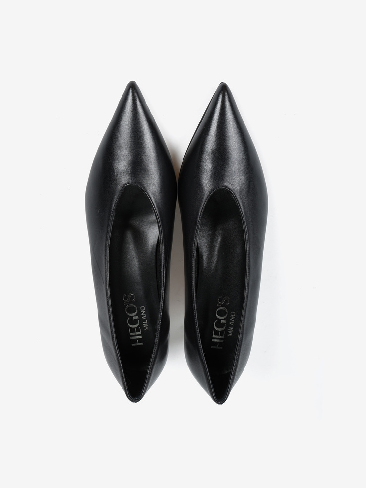 SZPILKI HEGO'S Milano R588 NAPPA NERO