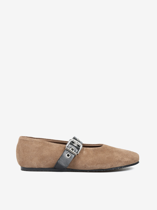 BALERINY HEGO'S Milano 5234 CAMOSCIO TAUPE