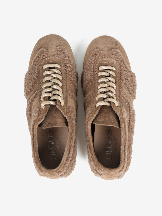 SNEAKERSY HEGO'S Milano 5138 MONTONE/CAMOSCIO TAUPE