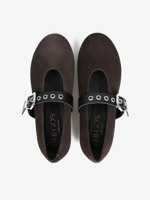 BALERINY HEGO'S Milano 5234 CAMOSCIO T.MORO