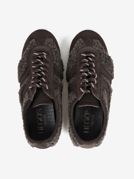 SNEAKERSY HEGO'S Milano 5138 MONTONE/CAMOSCIO T.MORO