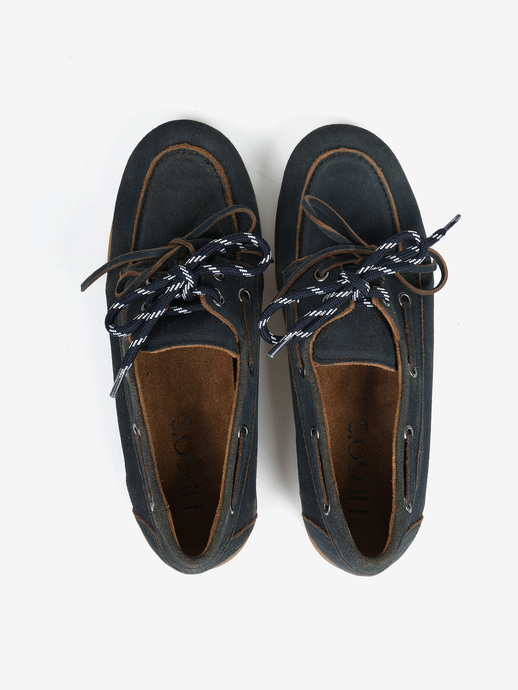 MOKASYNY HEGO'S Milano 5120 DELAVE BLU