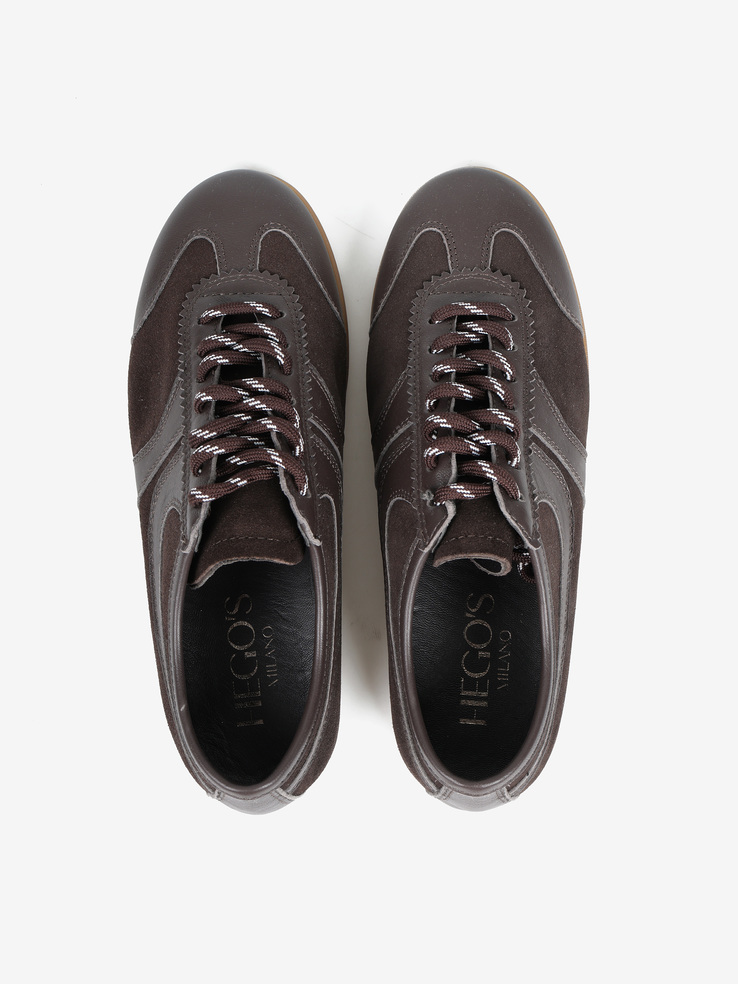 SNEAKERSY HEGO'S Milano 5138 CAMOSCIO/NAPPA T.MORO