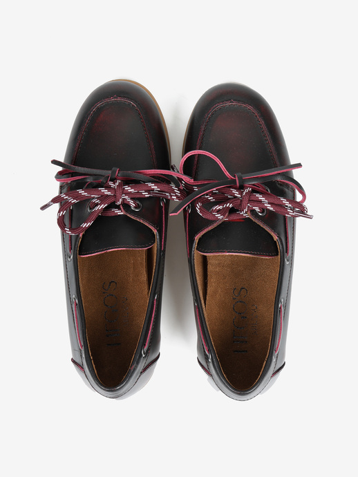 MOKASYNY HEGO'S Milano 5120 ASPORT BORDEAUX